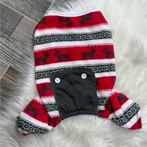 Pup Crew Flannel Christmas Dog Pajamas